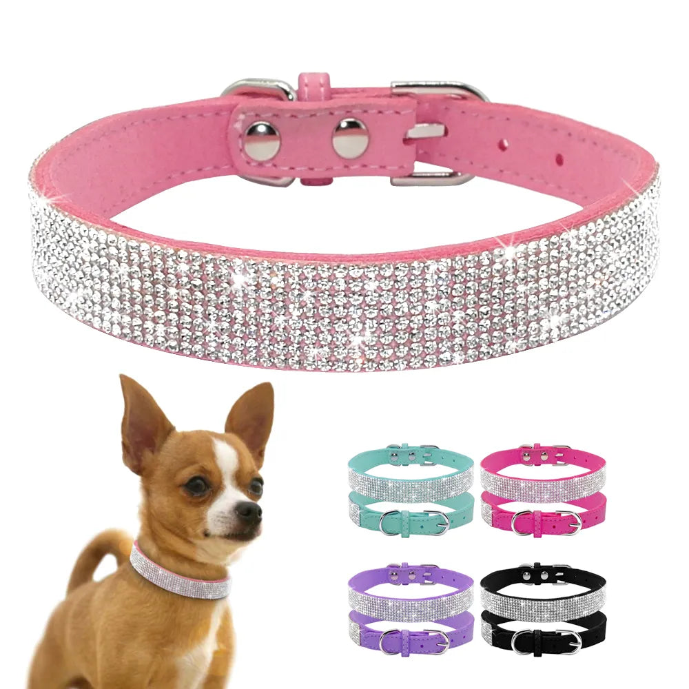 High Quality Collar with Crystal Glitter.