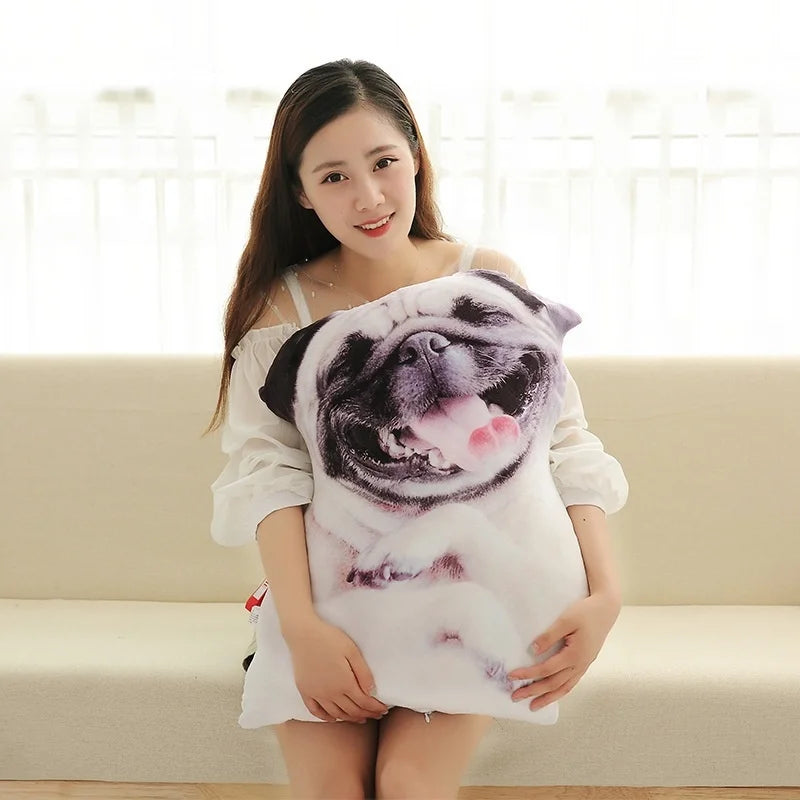 Realistic dog pillow cosplay
