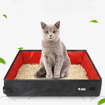 Portable Folding Travel Pet Litter Box