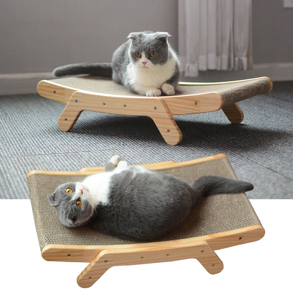Cat Scratcher Board Bed