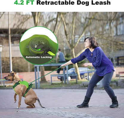 Dog Harness and Built-in Retractable Leash