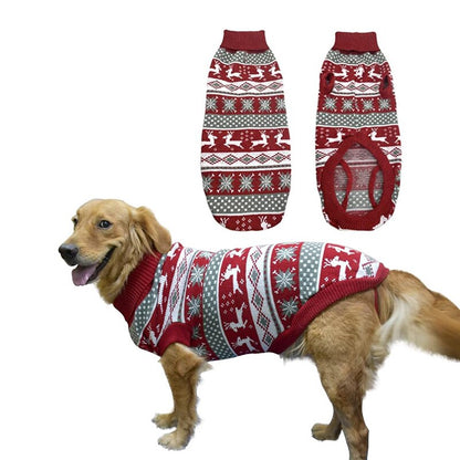 Dog Warm Christmas Reindeer Sweater for this Xmas.