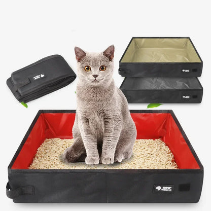 Portable Folding Travel Pet Litter Box